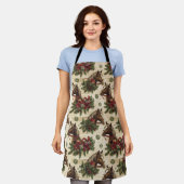 Tablier Chevaux de Noël de campagne (Porté)