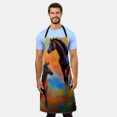 Tablier Chevaux sauvages (Porté)