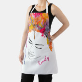 Tablier Cheveux cool de femme funky coloré (Insitu)