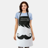 Tablier Cheveux et moustache avec ciseaux employés du barb (Porté)
