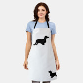 Tablier Cheveux longs Dachshund - Silhouette 1 (Porté)