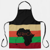 Tablier Cheveux noirs naturels Afro (Recto)