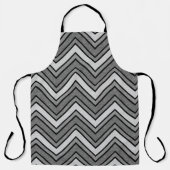 Tablier chevron croquis gris et noir (Recto)