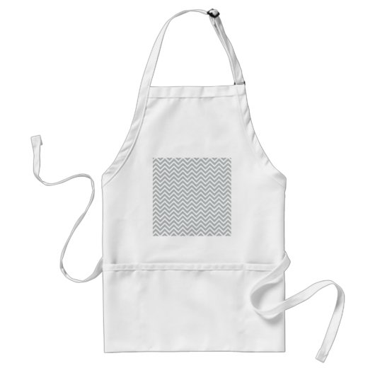 Tablier chevron gris tendance moderne (Devant)