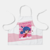 Tablier Chibi Ladybug à Paris (Recto)