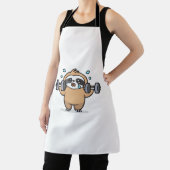 Tablier Chibi Sloth Gym Échec - Cute Kawaii Drôle Entraîne (Insitu)