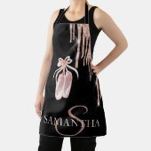 Tablier Chic Ballet Shoes Rose Gold Glitter Drips (Insitu)