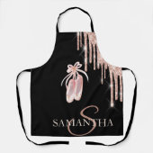 Tablier Chic Ballet Shoes Rose Gold Glitter Drips (Recto)