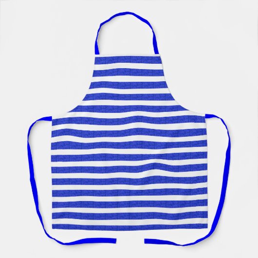 Tablier Chic Blue Geometric Stripes (Recto)
