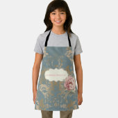 Tablier Chic Elegant Gold Damask Roses (Insitu)