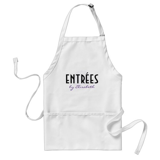 Tablier chic et personnalisable avec le pois (Devant)