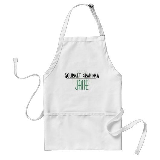 Tablier chic et personnalisable avec le pois (Devant)