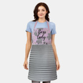 Tablier Chic Floral "Boss Lady" (Porté)