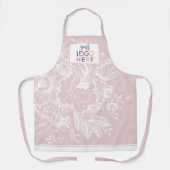 Tablier Chic French Farmhouse Peony Your Business Logo (Recto)