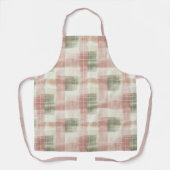 Tablier Chic Pink Mint Cream Plaid Stripes   (Recto)