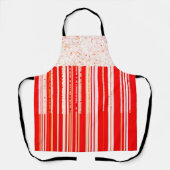 Tablier Chic rouge et blanc (Recto)