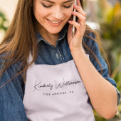 Tablier Chic Signature Script Pink Salon