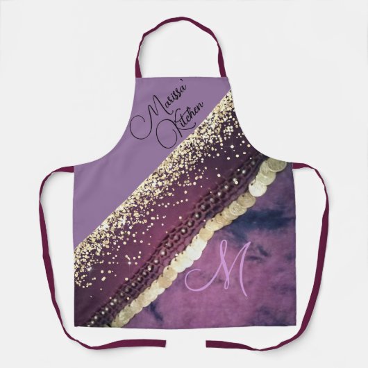 Tablier Chic Tie Dye Monogram Pièce Écharpe Hip (Recto)