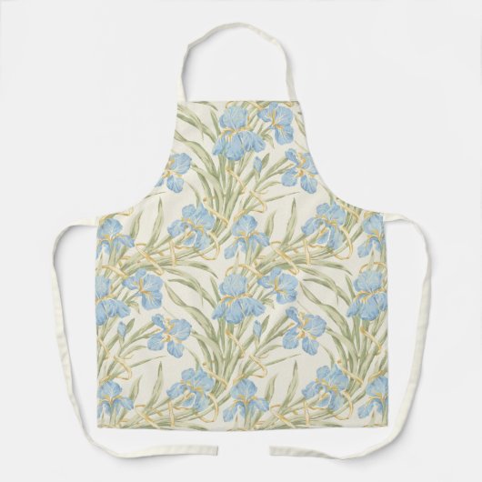 Tablier Chic Vintage Blue Iris (Recto)