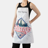 Tablier Chicago Illinois États-Unis Retro Skyline États-Un (Insitu)