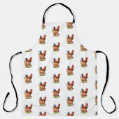 Tablier Chicken And Rooster Art, Poultry, Farm Animals (Recto)
