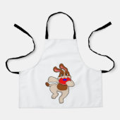 Tablier Chien à jouer (Recto)