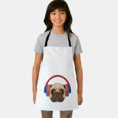 Tablier Chien à la musique avec casque (Insitu)