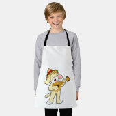 Tablier Chien à la musique avec guitare (Porté)
