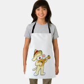 Tablier Chien à la musique avec guitare (Insitu)