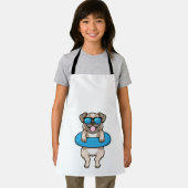 Tablier Chien à la natation avec anneau de natation (Insitu)