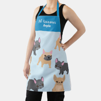 Tablier Chien à tête bleue