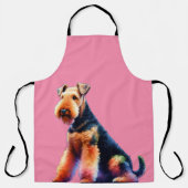 Tablier Chien Airedale (Recto)