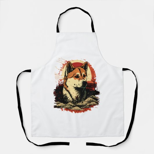 Tablier Chien Akita Inu (Recto)