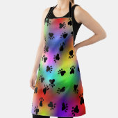 Tablier Chien arc-en-ciel Empreintes de pattes (Insitu)