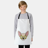 Tablier Chien avec des lunettes de soleil (Porté)