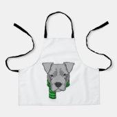 Tablier Chien avec Écharpe (Recto)