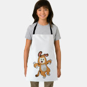Tablier Chien avec os comme lapin (Insitu)