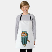 Tablier Chien avec Trashcan (Porté)