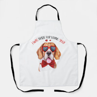 Tablier Chien beagle fait pour vous aimer