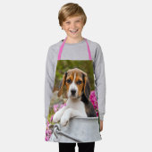 Tablier Chien Beagle mignon chiot dans le lait Égée avec d (Porté)