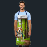 Tablier Chien Beagle rustique courant dans les bois<br><div class="desc">Ce tablier est aménagé avec un beau beagle qui traverse des bois verdoyants. Ajoutez un nom pour le personnaliser. Idéal pour le chasseur de patriotes ou l'amoureux des chiens dans votre vie. Faites un grand cadeau de Fête des pères ou d'anniversaire pour le cuisinier ou le griller de votre famille....</div>