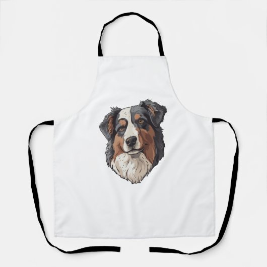 Tablier Chien berger australien (Recto)