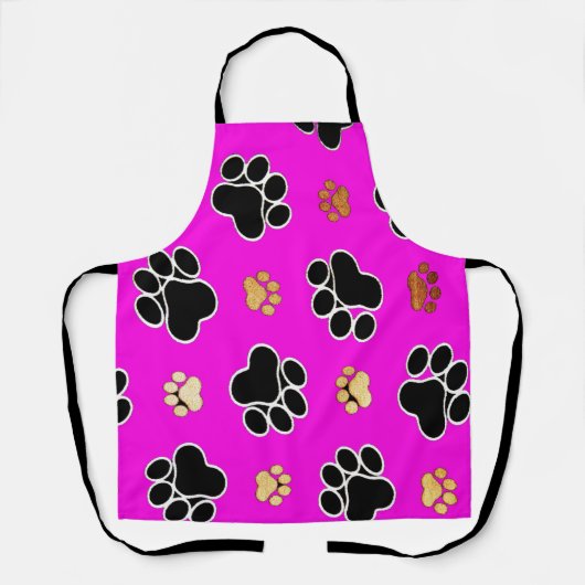 Tablier Chien blanc et blanc (Recto)