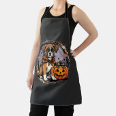 Tablier Chien Boxer Halloween Citrouille Sublimation (Insitu)