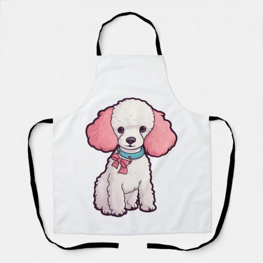 Tablier Chien Caniche Super Mignon (Recto)
