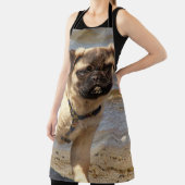 Tablier chien, carlin, côtelettes Serviettes de bain ensem (Insitu)