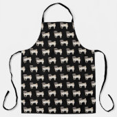 Tablier Chien Carlin mignon (Recto)