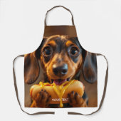 Tablier Chien chaud fantaisiste mignon (Recto)