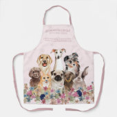 Tablier Chien Cheveux coupé Chiot Grooming Petsitter (Recto)