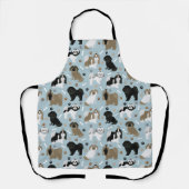 Tablier Chien Chien Chien Chien Chien Chien Paws et Os (Recto)